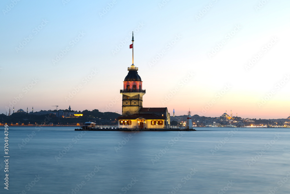 Maidens Tower in Istanbul, Turkey