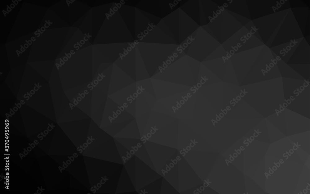 Dark Silver, Gray vector polygonal background. Dark Silver, Gray vector polygonal background.