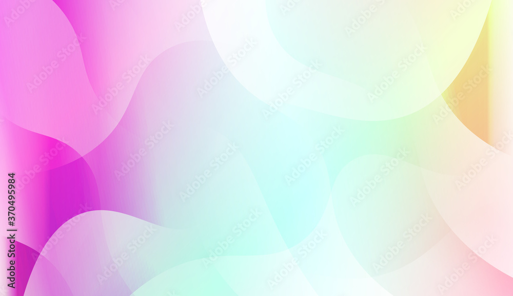 Geometric Wave Shape with Colorful Gradient Color Background Wallpaper. Vector Illustration.
