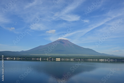 Mt.Fuji, when it has a red appearance 