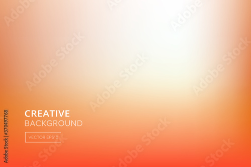 Bright gradient abstract white orange background