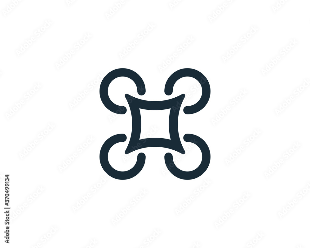 Drone Icon Vector Logo Template Illustration Design Drone Icon Vector Logo Template Illustration Design