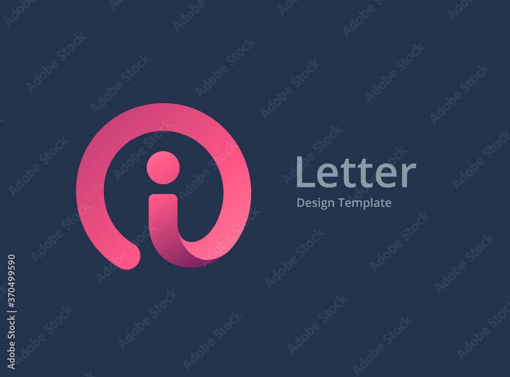 Wunschmotiv: Letter I logo icon design template elements #370499590