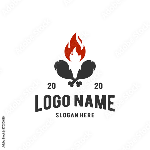 hot fried chicken logo inspiration.