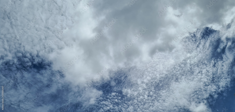 Blue sky and clouds background