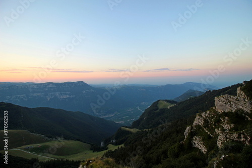 sunrise in the monte baldo mountain