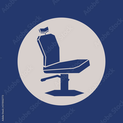 Barber chair icon isolated. Vector illustration.