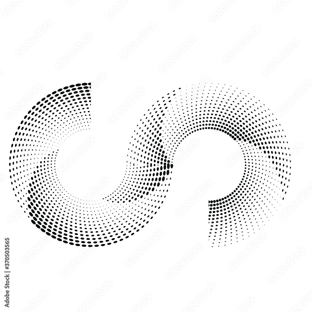 Halftone dots in circle form. round logo . vector dotted frame . design element Halftone dots in circle form. round logo . vector dotted frame . design element
