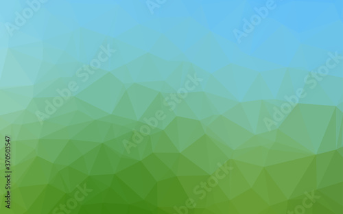 Light Blue, Green vector abstract mosaic pattern.