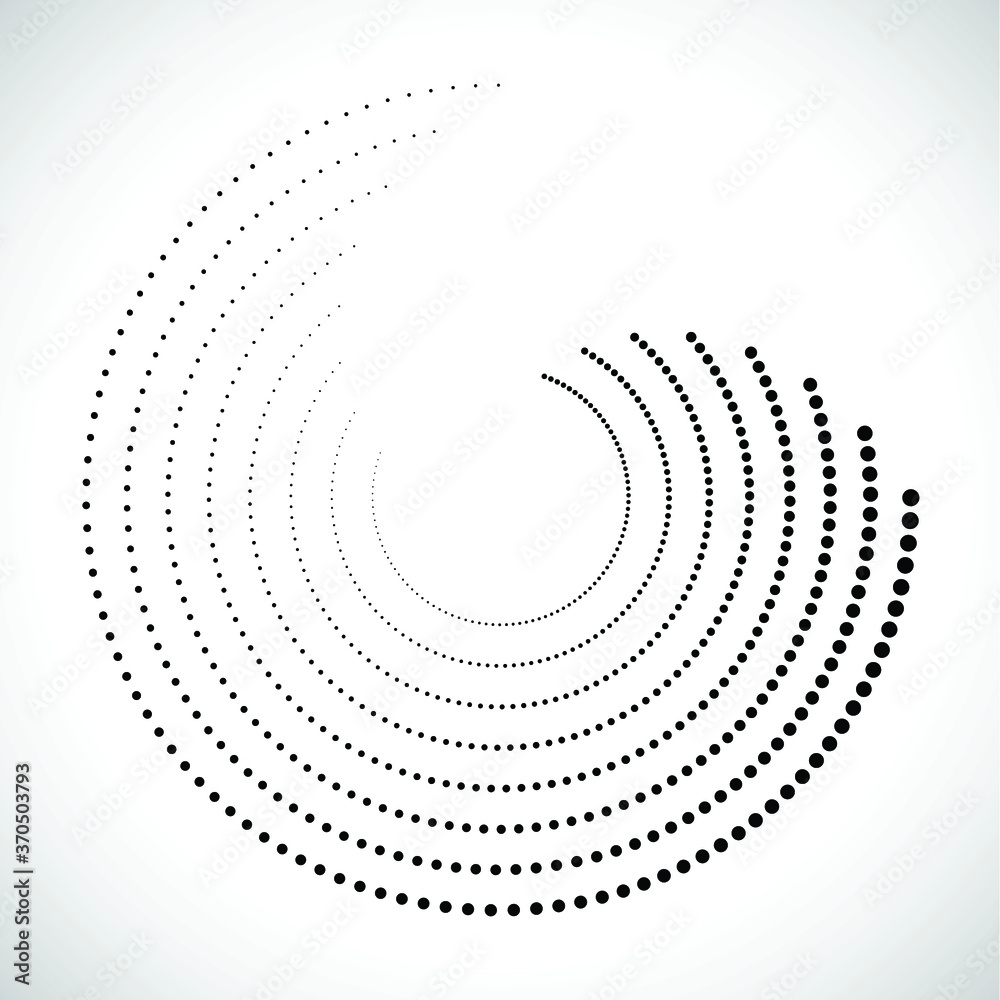 Halftone dots in circle form. round logo . vector dotted frame . design element Halftone dots in circle form. round logo . vector dotted frame . design element