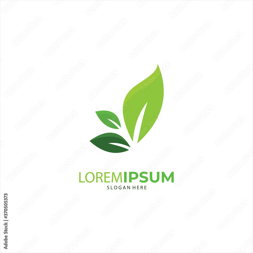 Nature creative symbol organic concept. Leaf icon, Corporate identity logotype, company graphic design