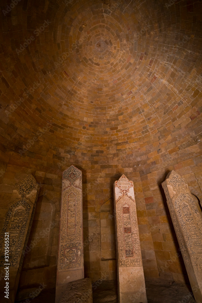 Obraz premium Yeddi Gumbaz Mausoleum, Shamakhi Town, Azerbaijan, Middle East