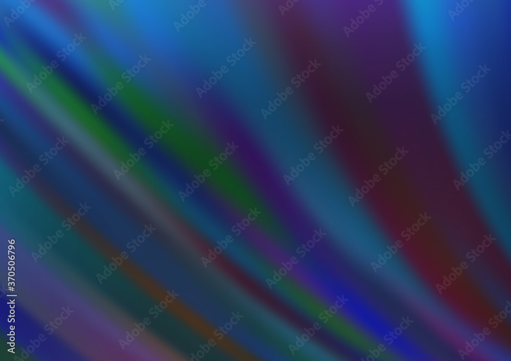 Dark BLUE vector pattern with lava shapes. Dark BLUE vector pattern with lava shapes.