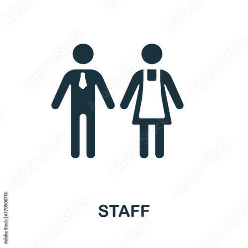 Staff icon. Simple element from business recruitment collection. Creative Staff icon for web design, templates, infographics and more