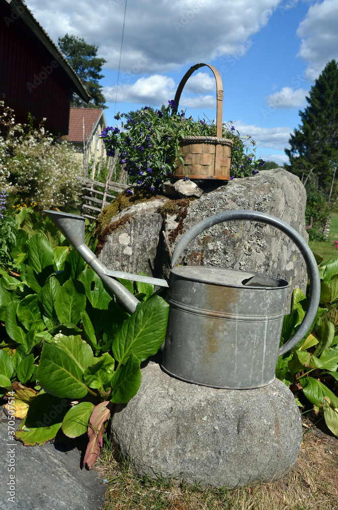 Farm in South Norway.Ancient farming items and detales Farm in South Norway.Ancient farming items and detales