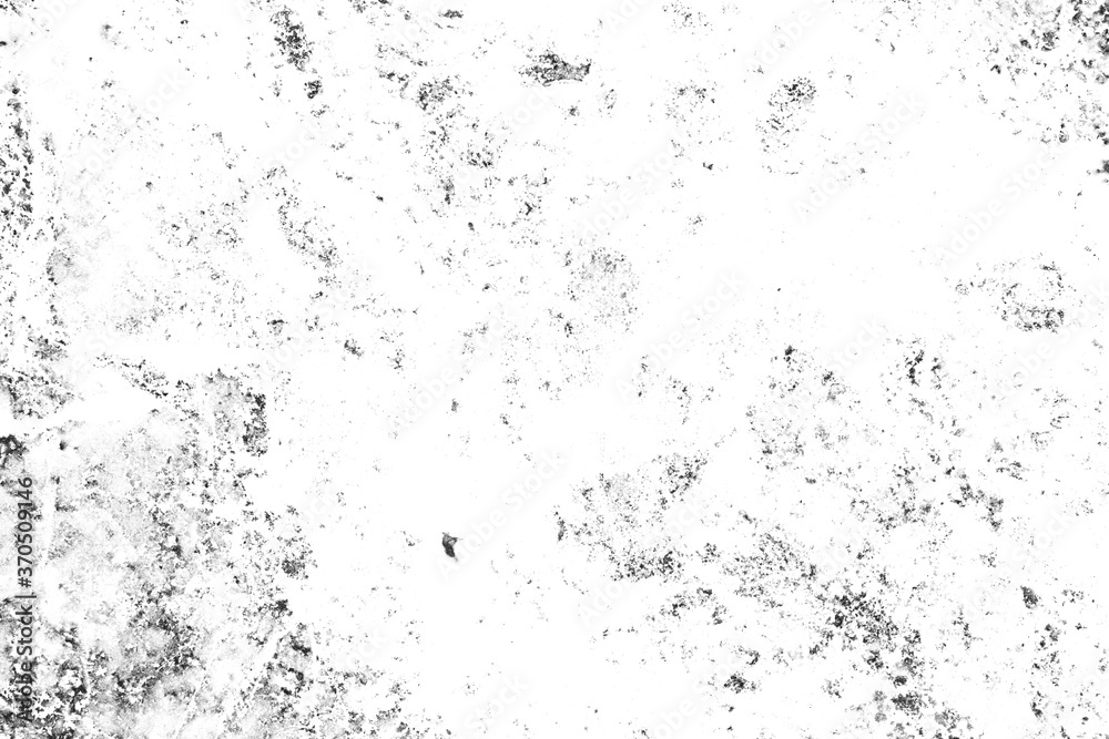 Grunge background black and white. Abstract monochrome texture pattern of cracks, chips, scuffs. vintage surface