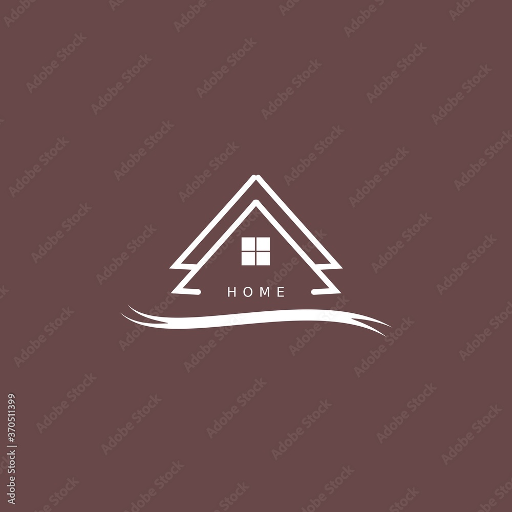 Vector illustration of a house. Simple home logo. House logo. Simple abstract home or monument or apartment logo design for business. Vector illustration of a house. Simple home logo. House logo. Simple abstract home or monument or apartment logo design for business.