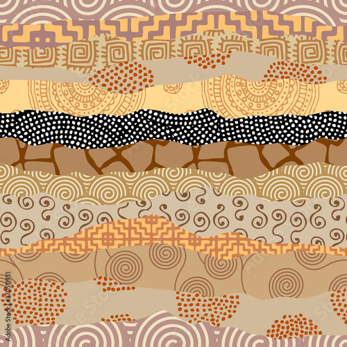 Patchwork textile pattern. Seamless quilting design background.