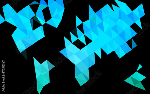 Light Blue  Green vector triangle mosaic template.