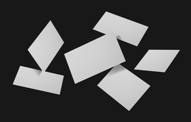 Group of minimal business card mockup