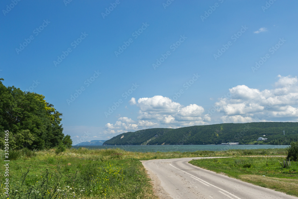 Landscape images of nature in hot summer Landscape images of nature in hot summer
