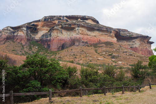 Sandstone cliffs of the Maluti Mountains in Golden Gate Highlands National Park, Free State, South Africa photo