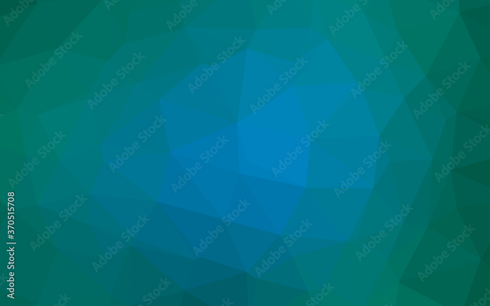 Light Blue, Green vector polygon abstract layout. Light Blue, Green vector polygon abstract layout.