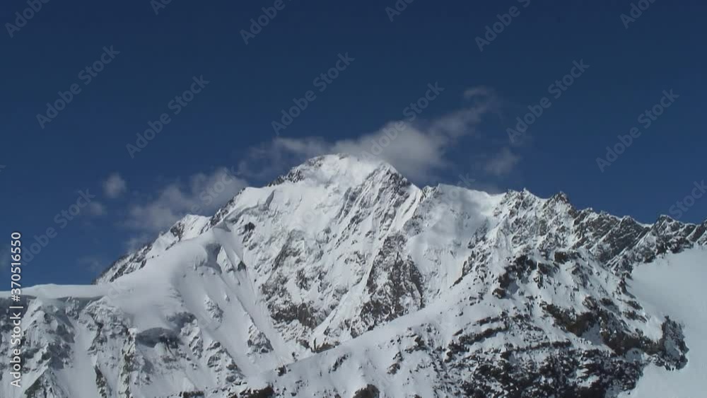 Caucasus, Ossetia. Genaldon Gorge. Mount Jimaraikhokh. Caucasus, Ossetia. Genaldon Gorge. Mount Jimaraikhokh.