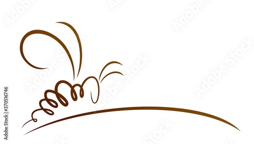 Symbol of a wild stylized bee.
