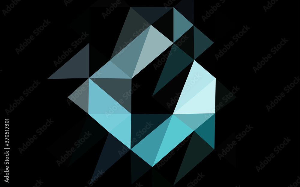 Light Blue, Green vector abstract mosaic background. Light Blue, Green vector abstract mosaic background.
