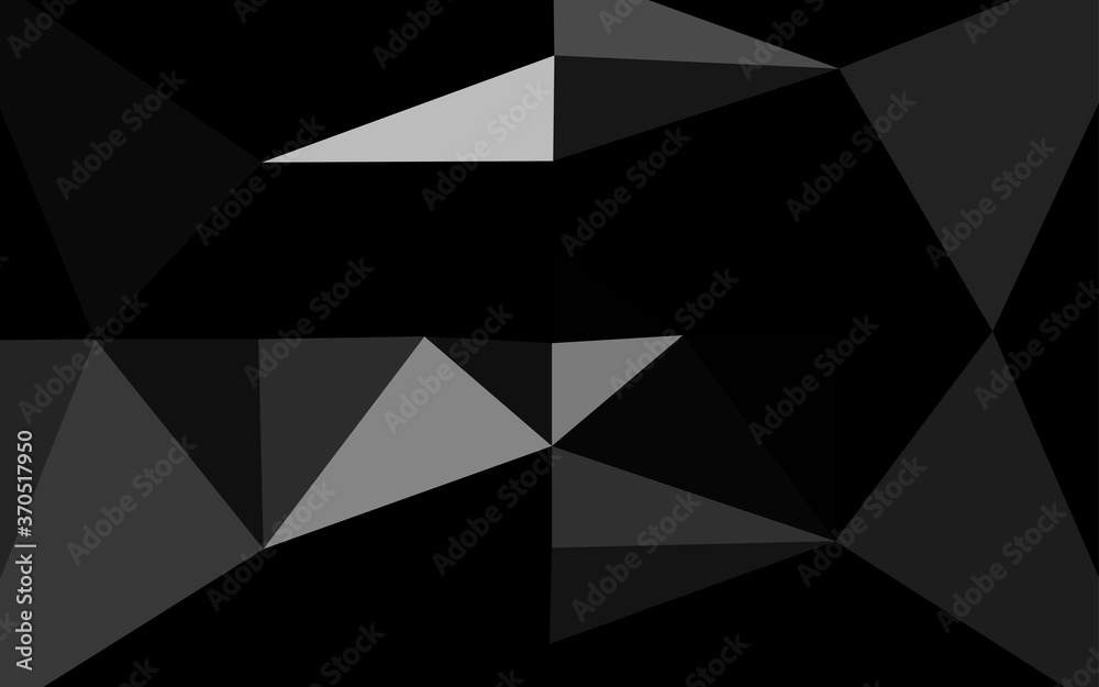 Dark Silver, Gray vector low poly texture. Dark Silver, Gray vector low poly texture.
