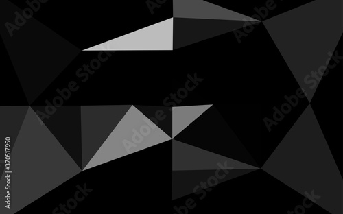 Dark Silver, Gray vector low poly texture.