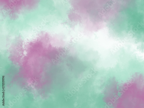 Illustration. Green and purple powder background. Pattern texture wallpaper.