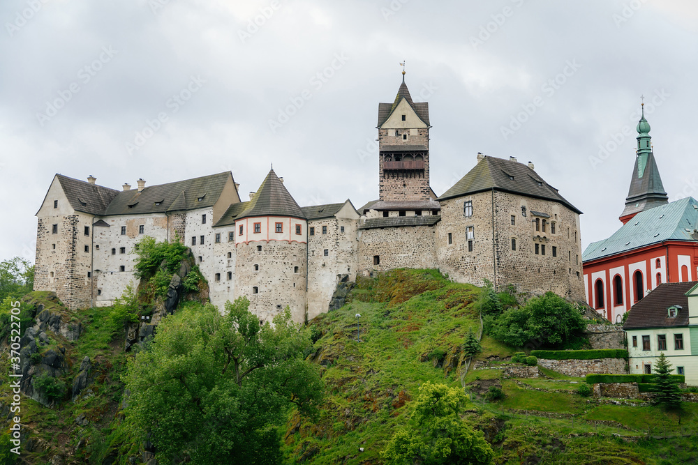Medieval castle Loket, Czech Republic– June 06, 2020