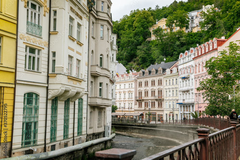 A view of the city, Street Vridelni, Karlovy Vary