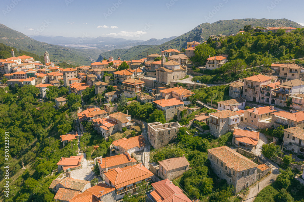 Dimitsana mountain village at Gortynia region of Peloponnese, Greece