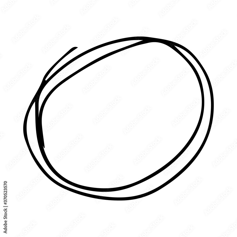 Hand drawn scribble circle Hand drawn scribble circle