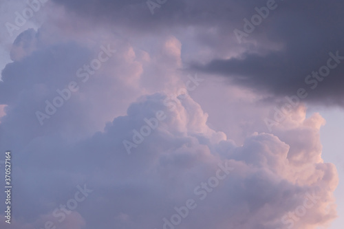 light purple cloud background and texture in evening.