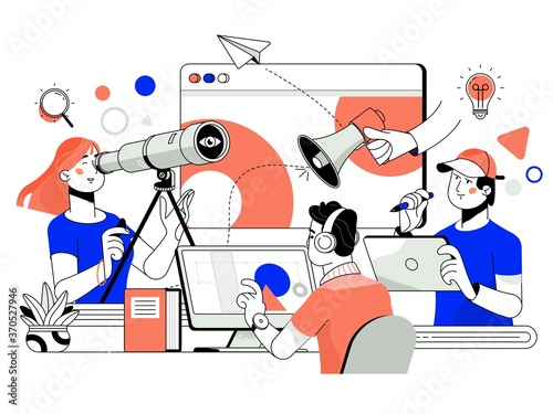 The concept of joint teamwork, building ,business team