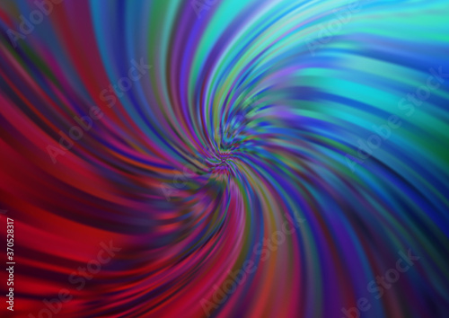 Dark Blue  Red vector background with liquid shapes.