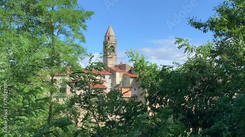 Small Italian town in Lunigiana during summertime