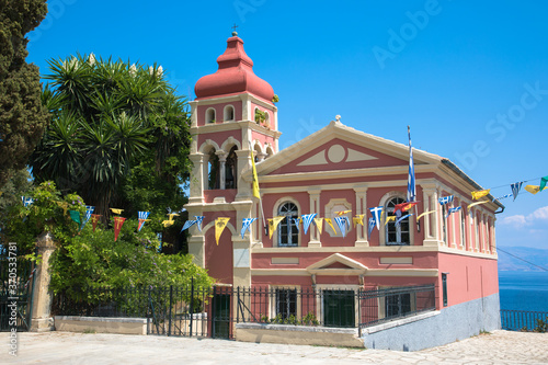 Mandrakinas Church, Corfu, Greece photo