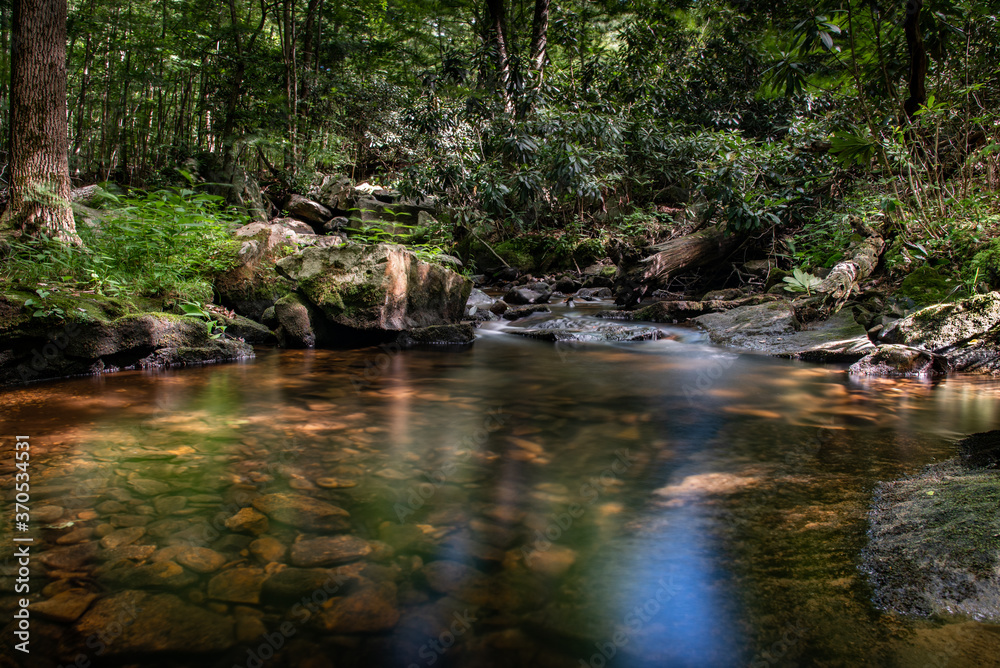 reflections in a mountain stream provide clarity reflections in a mountain stream provide clarity