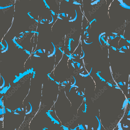 Urban camouflage of various shades of blue and grey colors