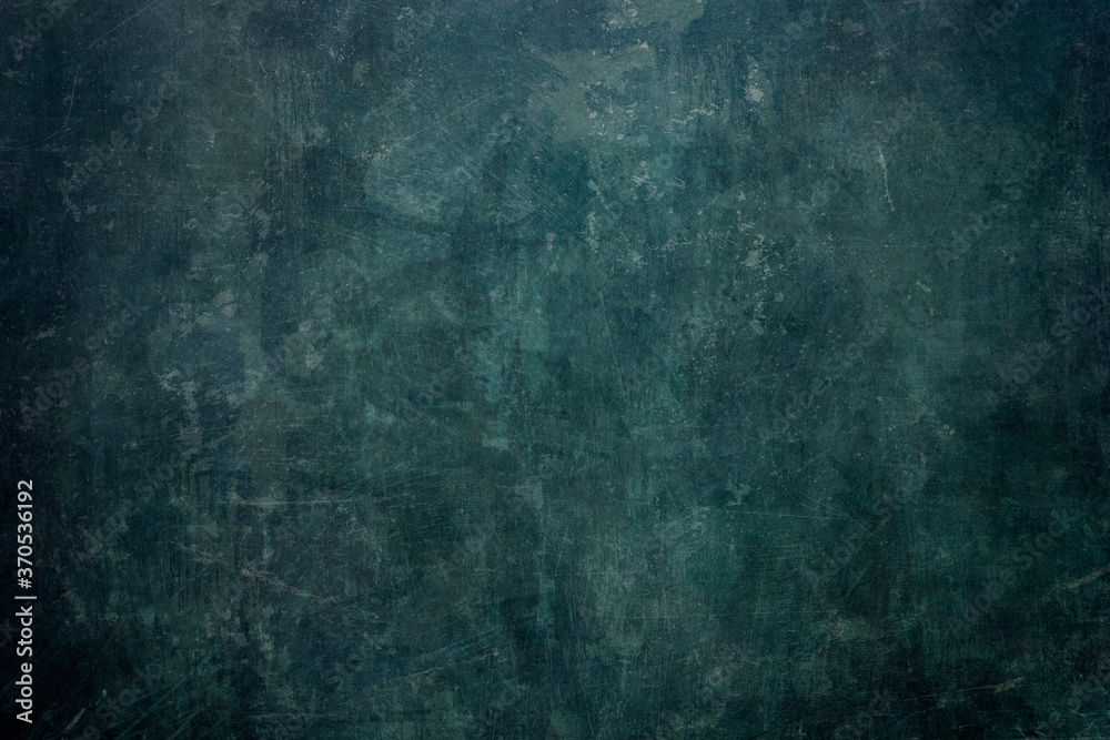 Dark teal grungy wall background