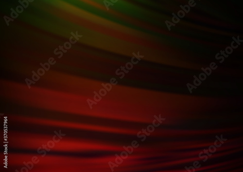 Dark Green, Red vector template with bent ribbons.