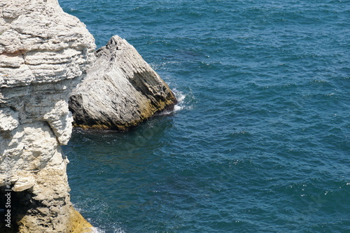 Sea rocks north of Varna, Cape Kaliakra, Tyulenovo cliffs, Black Sea, Bulgaria