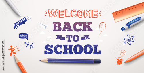 Welcome back to school banner