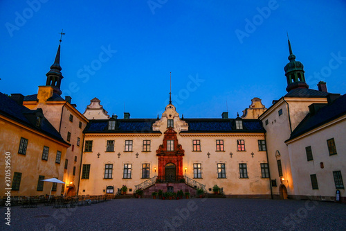Photography Tyreso, Sweden The facade of the Tyreso Palace grounds at sunset, built in 1636