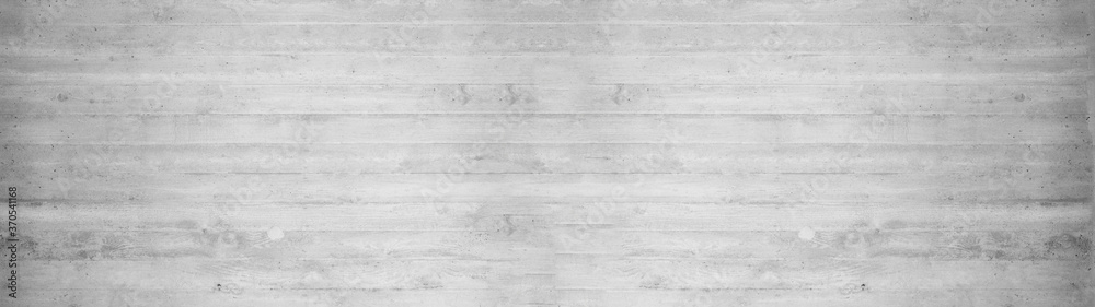 Grunge gray grey white bright concrete cement wall texture background banner panorama, with wooden boards structure